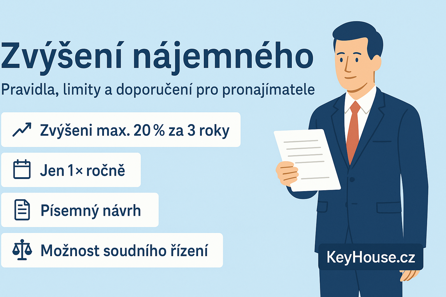 Zvýšení nájemného: Jak a kdy ho provést legálně?